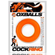 Load image into Gallery viewer, Cock-t Small Comfort Cockring Atomic Jock/oxballs Silicone Smoosh Orange
