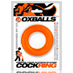 Cock-t Small Comfort Cockring Atomic Jock/oxballs Silicone Smoosh Orange