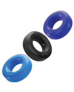 Hunkyjunk Huj C-ring 3pk Blue/ Multi