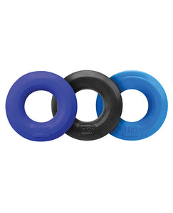 Hunkyjunk Huj C-ring 3pk Blue/ Multi