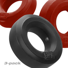 Load image into Gallery viewer, Hunkyjunk Huj C-ring 3pk Cherry &amp; Tar Ice
