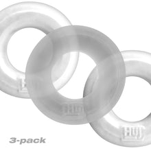 Load image into Gallery viewer, Hunkyjunk Huj C-ring 3pk White Ice &amp; Clear
