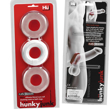 Load image into Gallery viewer, Hunkyjunk Huj C-ring 3pk White Ice &amp; Clear
