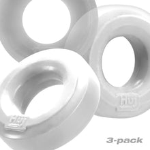 Load image into Gallery viewer, Hunkyjunk Huj C-ring 3pk White Ice &amp; Clear
