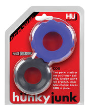 Load image into Gallery viewer, Hunkyjunk Cog 2-size C-ring Cobalt/tar
