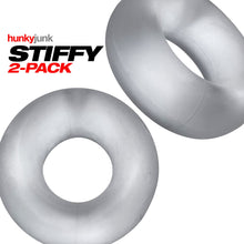 Load image into Gallery viewer, Stiffy 2-pack C-rings Clear Ice
