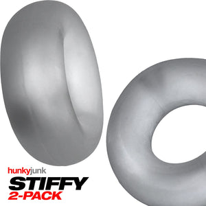 Stiffy 2-pack C-rings Clear Ice