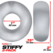 Load image into Gallery viewer, Stiffy 2-pack C-rings Clear Ice
