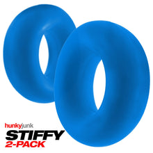 Load image into Gallery viewer, Stiffy 2-pack C-rings Teal Ice
