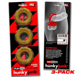 Super Huj 3pk Cock Rings Bronze