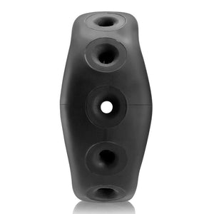 Air Airflow Cockring Oxballs Silicone/tpr Blend Black Ice