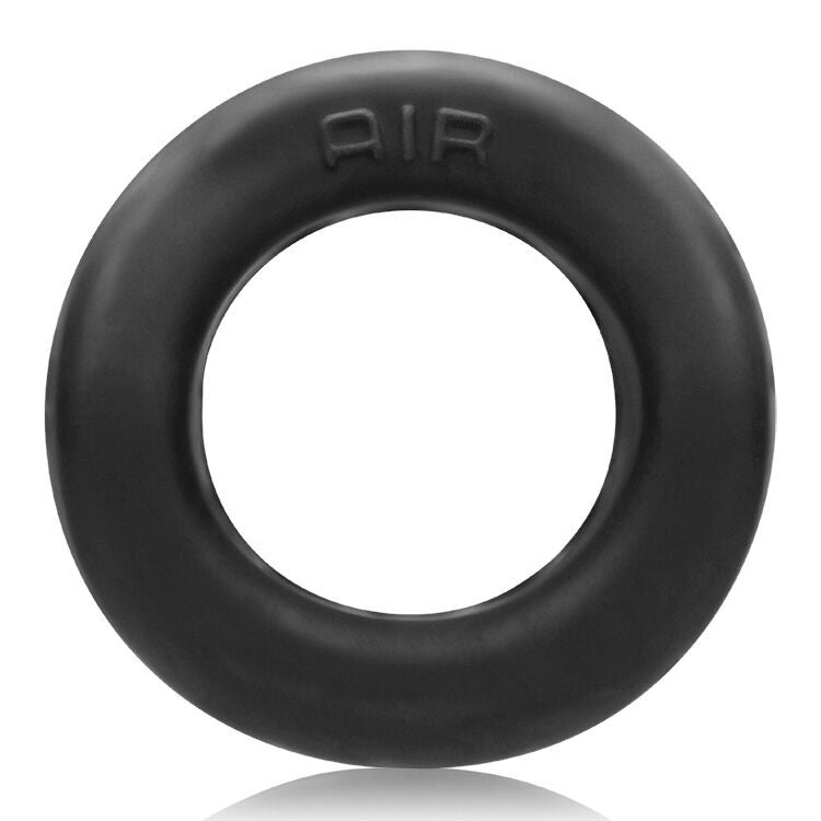 Air Airflow Cockring Oxballs Silicone/tpr Blend Black Ice