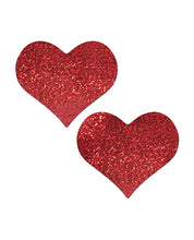 Load image into Gallery viewer, Pastease Heart Glitter Red Fuller Coverage
