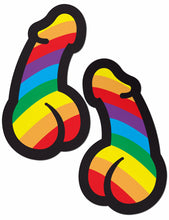 Load image into Gallery viewer, Pastease Rainbow Pride Dick Pasties
