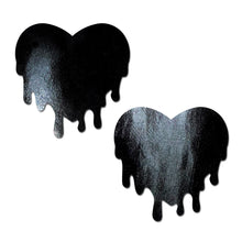 Load image into Gallery viewer, Pastease Faux Latex Black Melty Hearts
