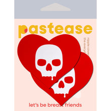 Load image into Gallery viewer, Pastease Sullen Skull Red Hearts
