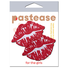 Pastease Sparkly Red Kissing Lips Pasties