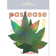 Load image into Gallery viewer, Pastease Indica Pot Leaf Green Holographic Weed
