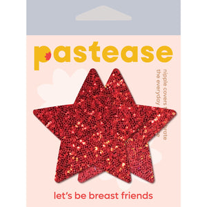 Pastease Rockstar Red Glitter