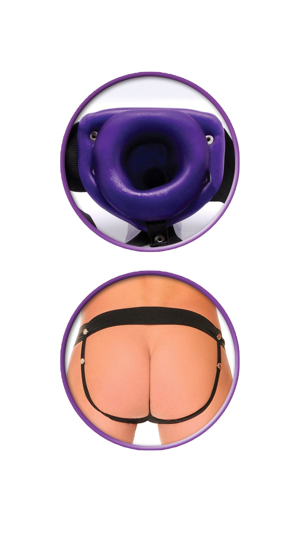 Fetish Fantasy Hollow Strap On For Him Or Her Purple