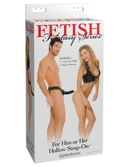 Fetish Fantasy Hollow Strap On For Him Or Her Black