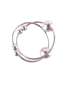 Fetish Fantasy Nipple Bull Rings-silver