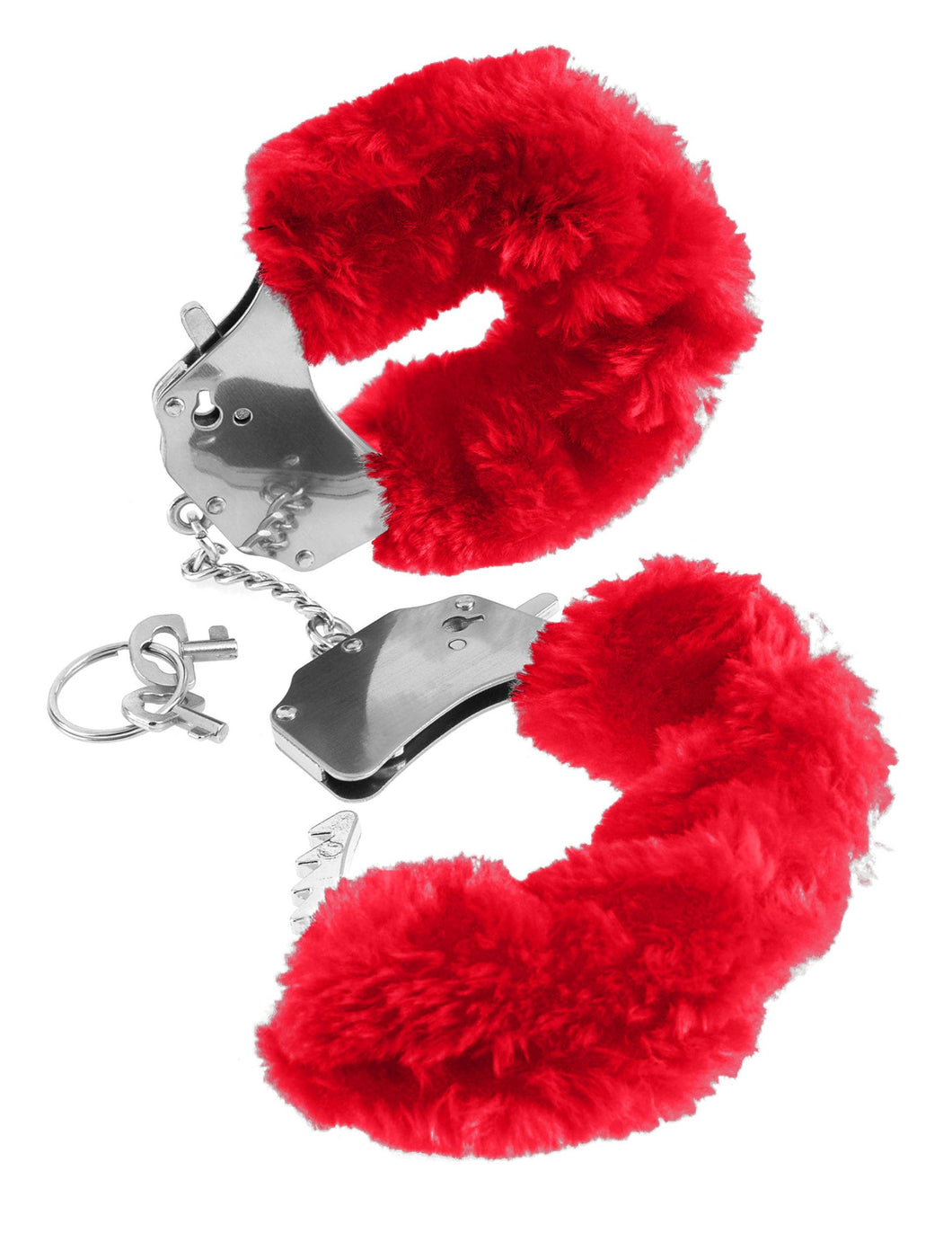 Fetish Fantasy Fur Handcuffs-red