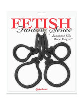 Load image into Gallery viewer, Fetish Fantasy Japanese Silk Rope Hogtie Black
