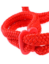 Load image into Gallery viewer, Fetish Fantasy Silk Rope Love Cuffs Red
