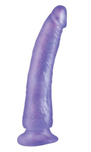 Load image into Gallery viewer, Basix Rubber Works Slim 7in Dong Purple W/ Suction Cup
