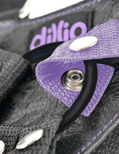 Load image into Gallery viewer, Dillio 7 Strap On Suspender Harness Set Purple &quot;
