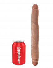 Load image into Gallery viewer, King Cock 12 In Slim Double Dildo Tan
