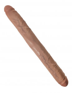 King Cock 16 In Thick Double Dildo Tan