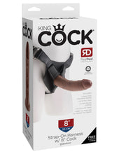 Load image into Gallery viewer, King Cock Strap On Harness W/ 8 In Cock Brown
