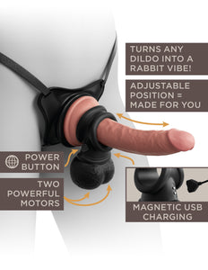 King Cock Elite Ultimate Vibrating Body Dock Kit