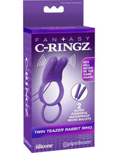 Load image into Gallery viewer, Fantasy C-ringz Twin Teazer Rabbit Ring
