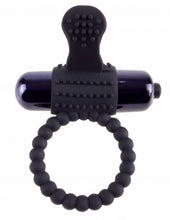 Load image into Gallery viewer, Fantasy C Ringz Vibrating Silicone Super Ring Black
