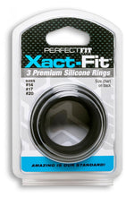 Load image into Gallery viewer, Xact Fit Silicone Rings #14 #17 #20 Black
