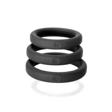 Load image into Gallery viewer, Xact Fit Silicone Rings #14 #15 #16 Black
