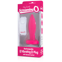 Load image into Gallery viewer, My Secret Remote Vibrating Plug Pink
