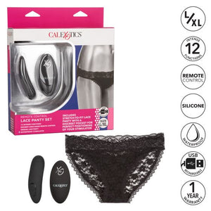 Remote Control Lace Panty Set L/xl