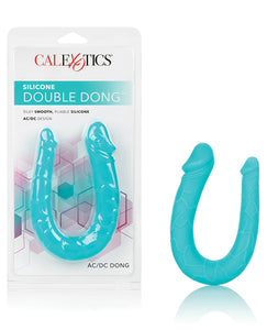 Silicone Double Dong Teal Ac/dc