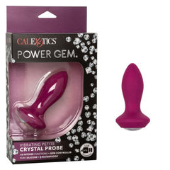 Power Gem Vibrating Petite Crystal Probe- Purple