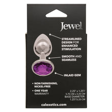 Load image into Gallery viewer, Jewel Small Amethyst Plug
