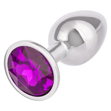 Load image into Gallery viewer, Jewel Small Amethyst Plug
