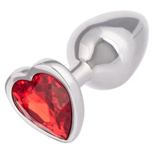 Load image into Gallery viewer, Jewel Small Ruby Heart Plug
