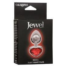 Load image into Gallery viewer, Jewel Small Ruby Heart Plug
