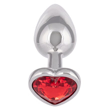 Load image into Gallery viewer, Jewel Small Ruby Heart Plug
