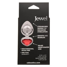 Load image into Gallery viewer, Jewel Large Ruby Heart Plug
