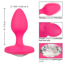 Load image into Gallery viewer, Cheeky Gems Vibrating Probe Medium Pink
